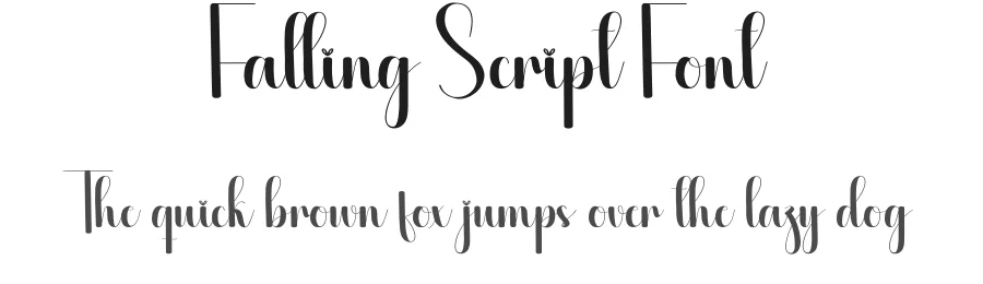 Falling Script Font by creativeletter — Script Handwritten Font