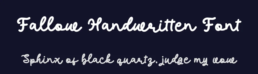 Fallow Handwritten Font by Alpaprana — Script Handwritten Font — thumbnail 2