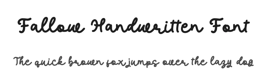 Fallow Handwritten Font by Alpaprana — Script Handwritten Font