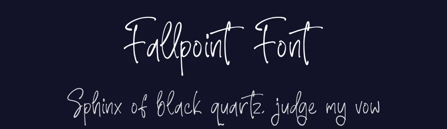 Fallpoint Font by glorytype — Script Handwritten Font — thumbnail 2