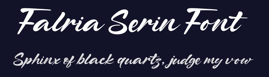 Falria Serin Font by MaikoHatta — Script Handwritten Font — thumbnail 2
