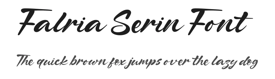 Falria Serin Font by MaikoHatta — Script Handwritten Font