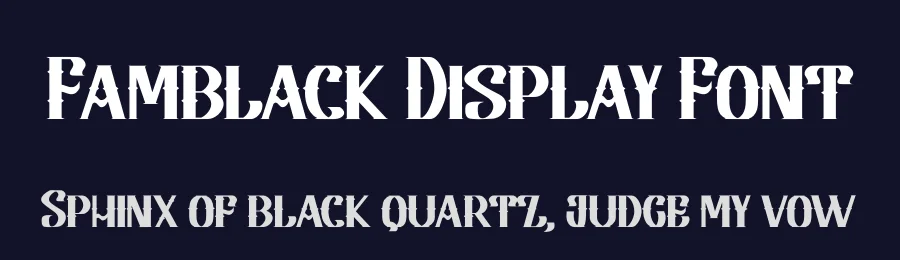 Famblack Display Font by Dhabee — Blackletter Font — thumbnail 2