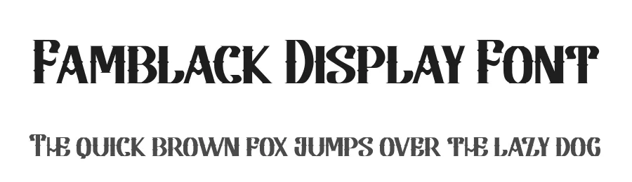 Famblack Display Font by Dhabee — Blackletter Font