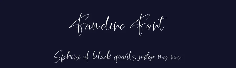 Fameline Font by metafontsy — Script Handwritten Font — thumbnail 2