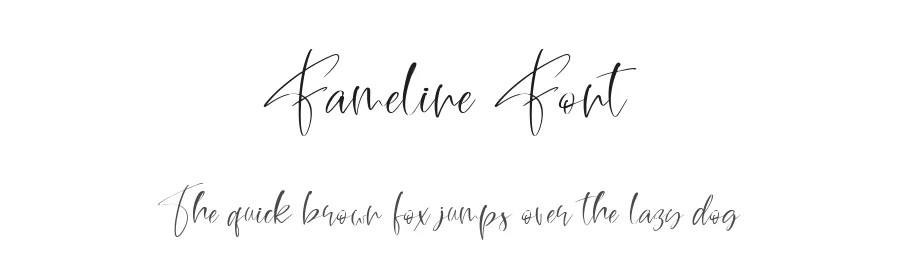 Fameline Font by metafontsy — Script Handwritten Font