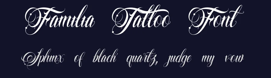 Familia Tattoo Font by Muntab_Art — Blackletter Font — thumbnail 2