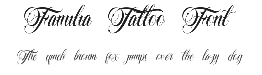 Familia Tattoo Font by Muntab_Art — Blackletter Font