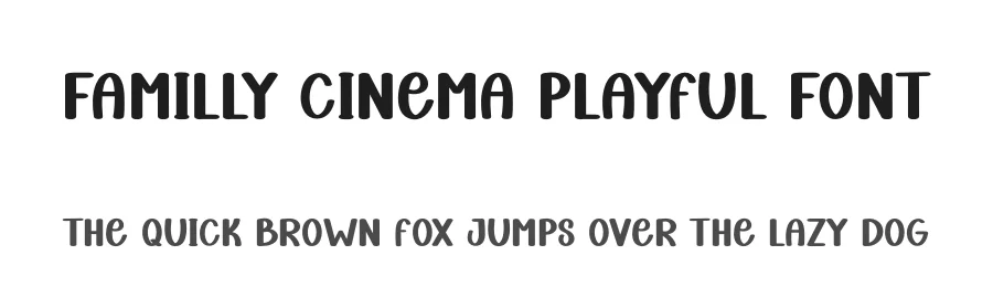 Familly Cinema Playful Font by inermediaSTUDIO — Display Font