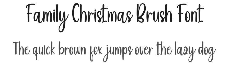 Family Christmas Brush Font by inermediaSTUDIO — Script Handwritten Font