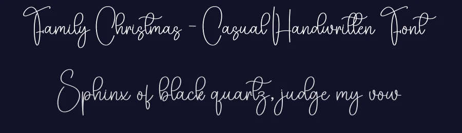 Family Christmas – Casual Handwritten Font by creativeletter — Script Handwritten Font — thumbnail 2