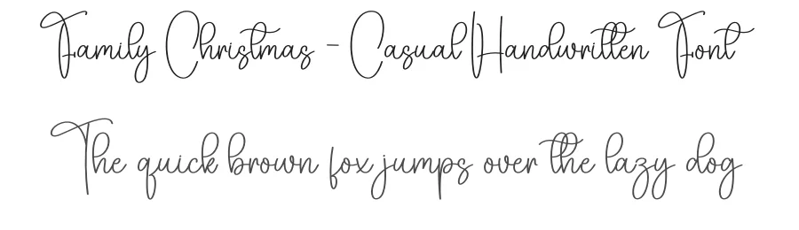 Family Christmas – Casual Handwritten Font by creativeletter — Script Handwritten Font