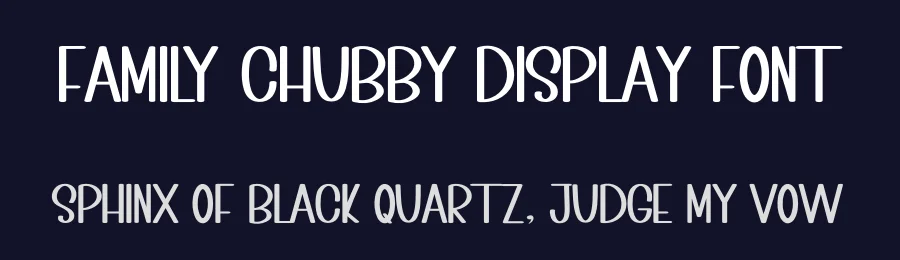 Family Chubby Display Font by inermediaSTUDIO — Display Font — thumbnail 2