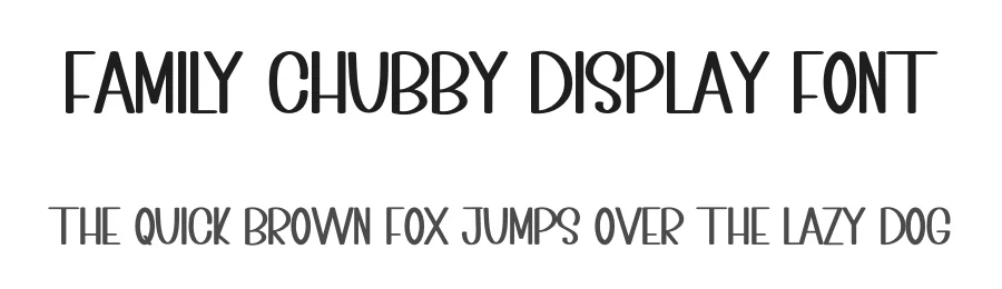 Family Chubby Display Font by inermediaSTUDIO — Display Font