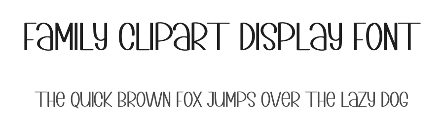 Family Clipart Display Font by inermediaSTUDIO — Script Handwritten Font