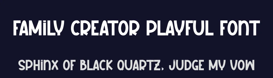 Family Creator Playful Font by andikastudio — Display Font — thumbnail 2
