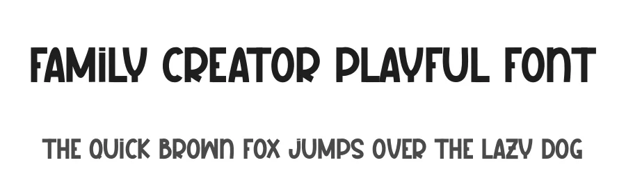 Family Creator Playful Font by andikastudio — Display Font