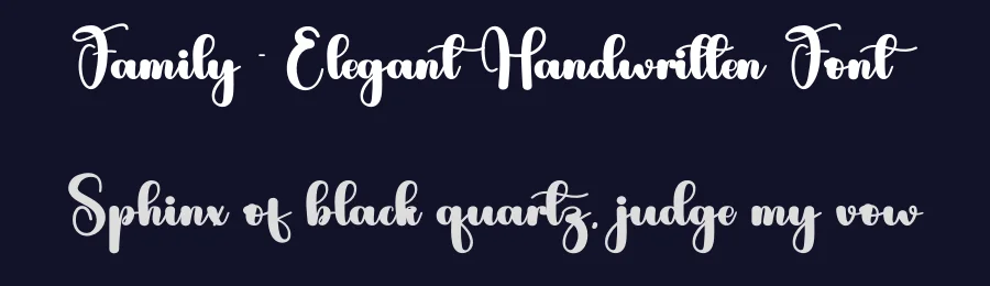 Family – Elegant Handwritten Font by andikastudio — Script Handwritten Font — thumbnail 2