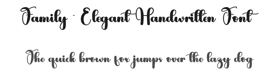 Family – Elegant Handwritten Font by andikastudio — Script Handwritten Font