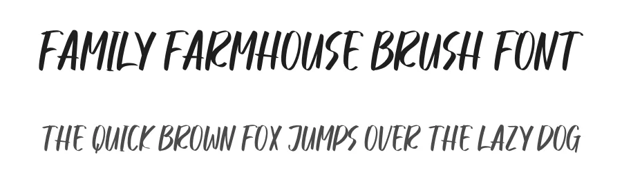 Family Farmhouse Brush Font by inermediaSTUDIO — Script Handwritten Font
