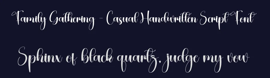 Family Gathering – Casual Handwritten Script Font by creativeletter — Script Handwritten Font — thumbnail 2