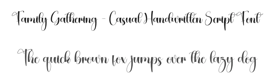 Family Gathering – Casual Handwritten Script Font by creativeletter — Script Handwritten Font