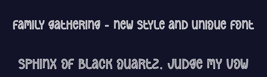 Family Gathering – New Style And Unique Font by creativeletter — Display Font — thumbnail 2