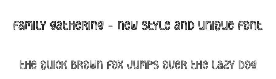 Family Gathering – New Style And Unique Font by creativeletter — Display Font