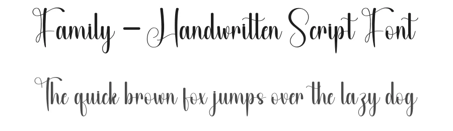 Family – Handwritten Script Font by andikastudio — Script Handwritten Font