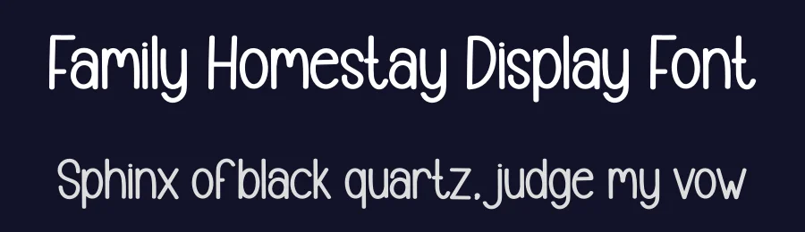 Family Homestay Display Font by creativeletter — Display Font — thumbnail 2
