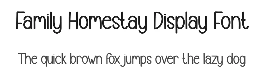 Family Homestay Display Font by creativeletter — Display Font
