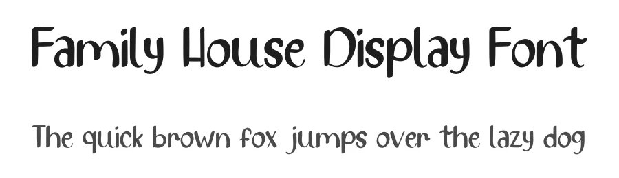 Family House Display Font by inermediaSTUDIO — Display Font
