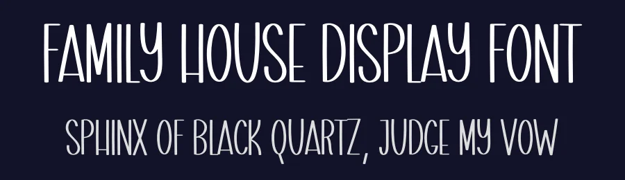 Family House Display Font by creativeletter — Display Font — thumbnail 2