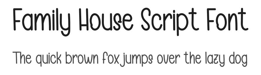 Family House Script Font by inermediaSTUDIO — Display Font