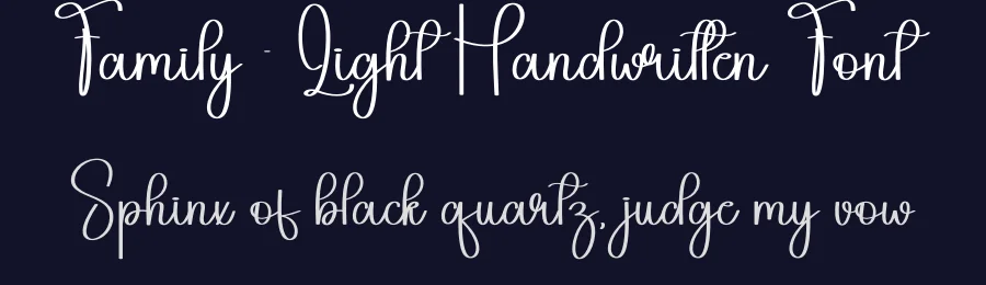 Family – Light Handwritten Font by andikastudio — Script Handwritten Font — thumbnail 2