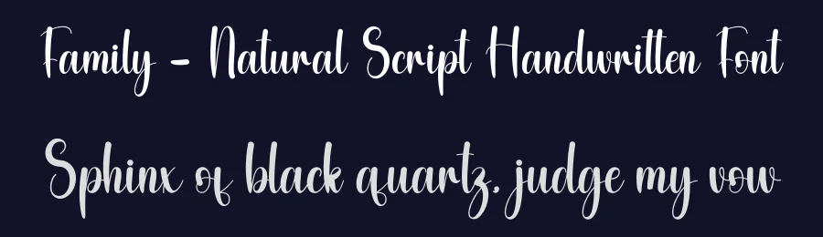 Family – Natural Script Handwritten Font by andikastudio — Script Handwritten Font — thumbnail 2