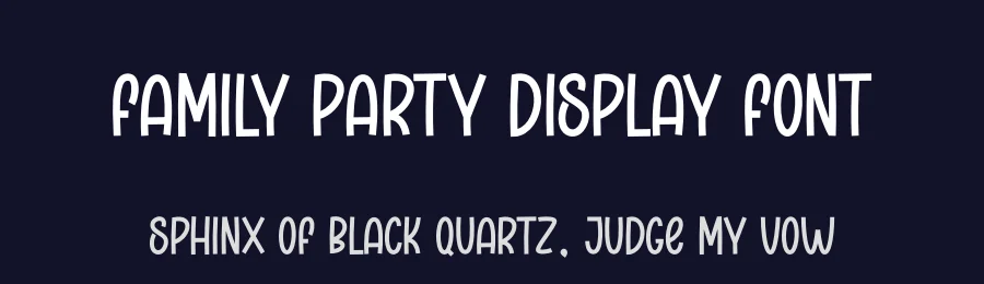 Family Party Display Font by creativeletter — Display Font — thumbnail 2