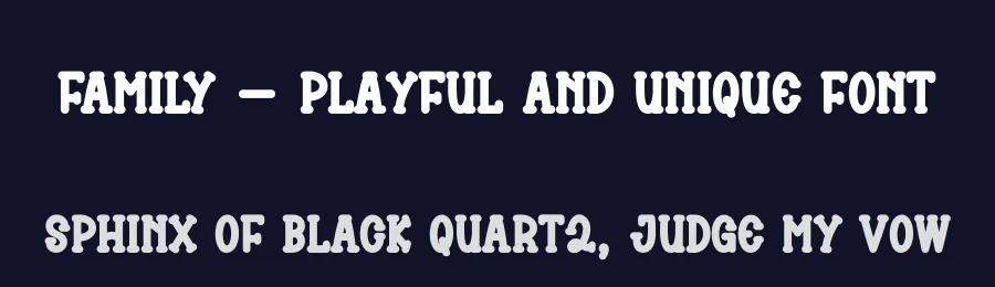 Family – Playful And Unique Font by andikastudio — Display Font — thumbnail 2