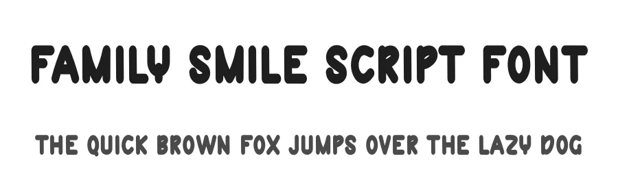 Family Smile Script Font by freshtypeink — Display Font