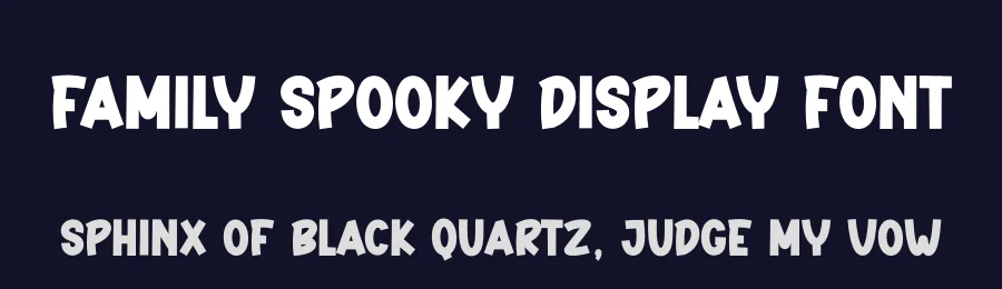 Family Spooky Display Font by creativeletter — Display Font — thumbnail 2