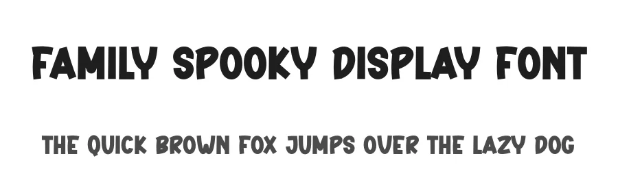 Family Spooky Display Font by creativeletter — Display Font