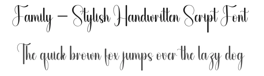 Family – Stylish Handwritten Script Font by andikastudio — Script Handwritten Font