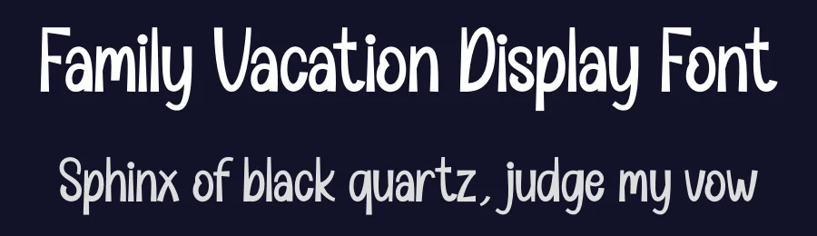 Family Vacation Display Font by creativeletter — Display Font — thumbnail 2