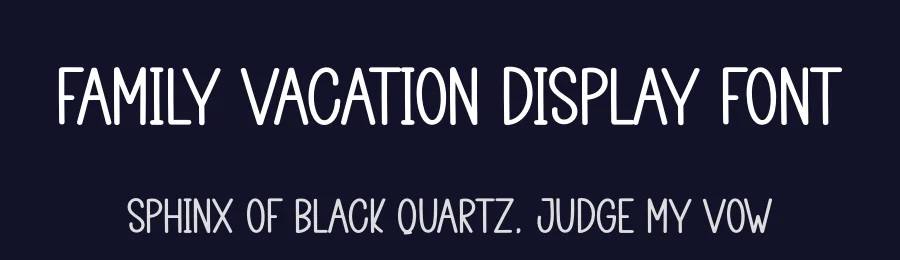 Family Vacation Display Font by creativeletter — Script Handwritten Font — thumbnail 2