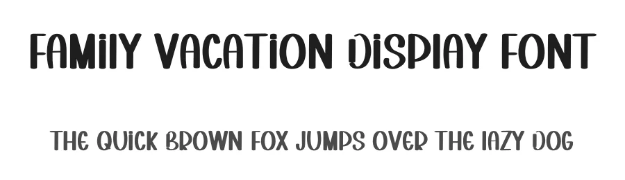 Family Vacation Display Font by inermediaSTUDIO — Display Font