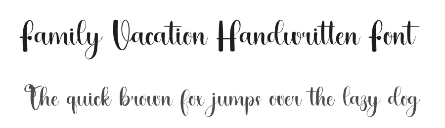 Family Vacation Handwritten Font by inermediaSTUDIO — Script Handwritten Font