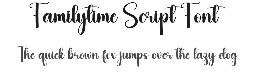 Familytime Script Font by creativeletter — Script Handwritten Font
