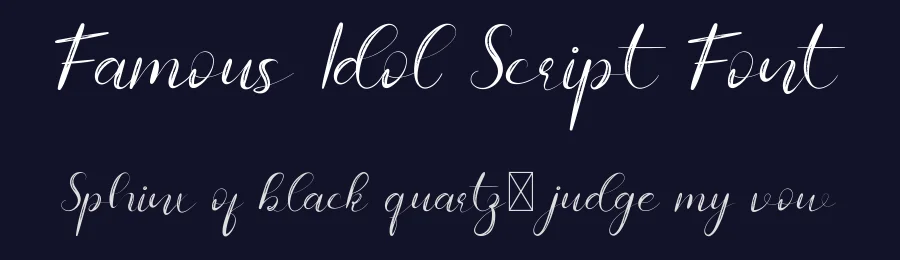 Famous Idol Script Font by edricstudio — Script Handwritten Font — thumbnail 2