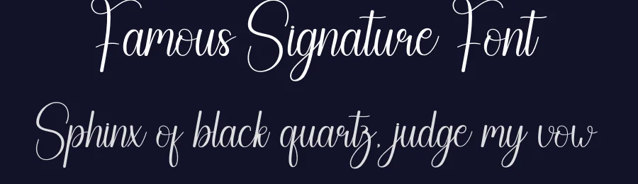 Famous Signature Font by creativeletter — Script Handwritten Font — thumbnail 2