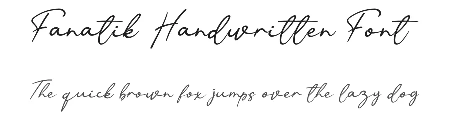 Fanatik Handwritten Font by andikastudio — Script Handwritten Font